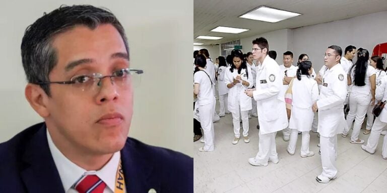 Rector anuncia retiro de los estudiantes de Salud del Hospital Escuela