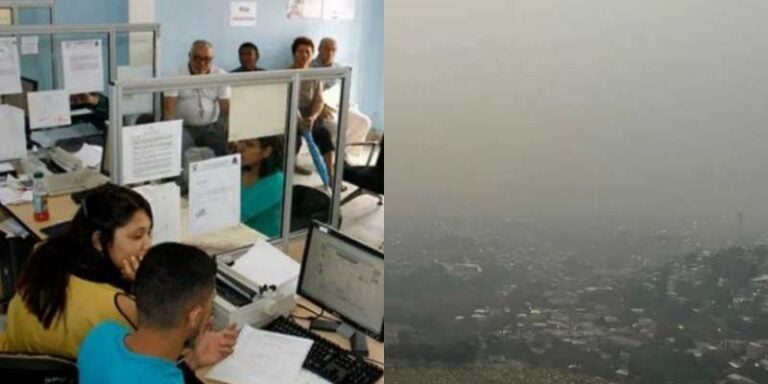 Empleados públicos harán teletrabajo por contaminación del aire