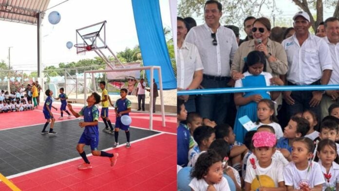 Presidenta Castro inaugura cancha