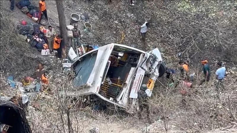 muertos accidente autobús India
