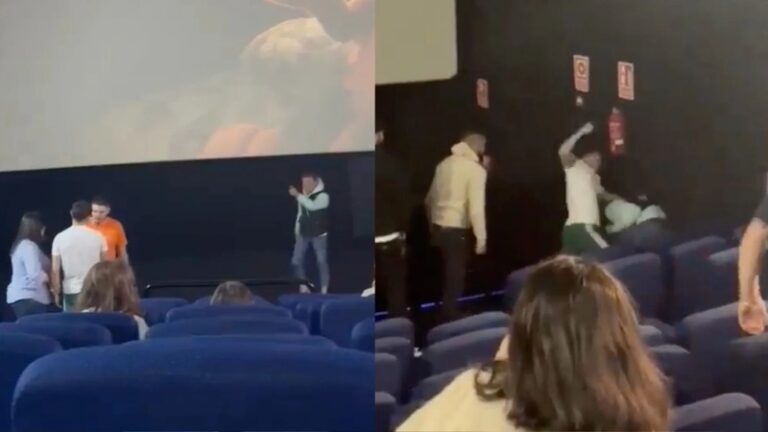 pelea a puñetazos cine Garfield