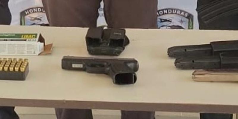 Arrestan a hombre con 50 proyectiles y arma de fuego en Ocotepeque