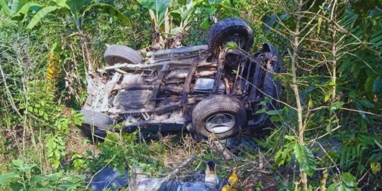 3 personas heridas tras accidente en Santa Bárbara