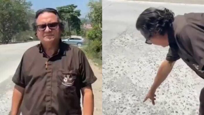 Sacerdote denuncia mal estado de carretera