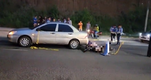 Motociclista pierde la vida al impactar con un vehículo en TGU