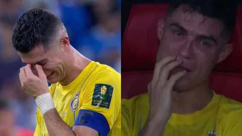 Cristino Ronaldo llora