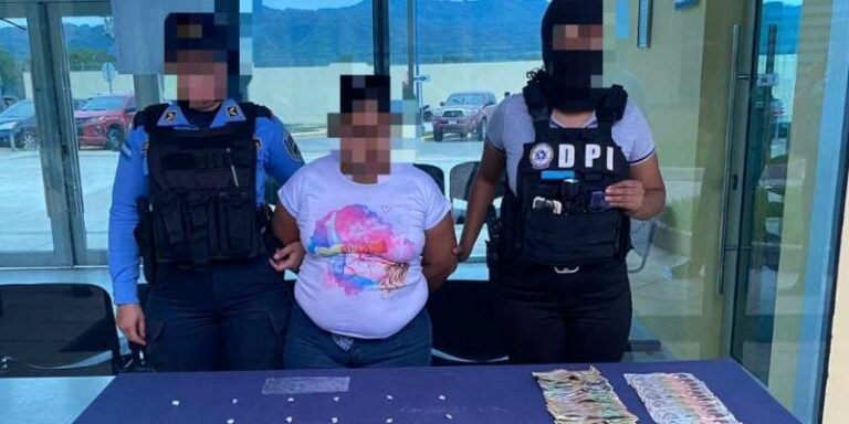 Capturan a mujer ne Olanchito