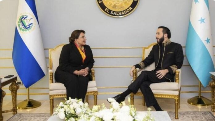 Xiomara Castro y Nayib Bukele