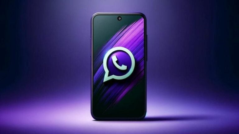 Modo morado en WhatsApp