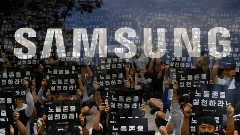 Samsung enfrenta la primera huelga de trabajadores en su historia