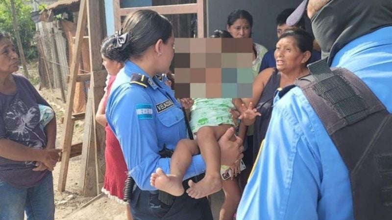 Rescatan a bebé en Comayagua