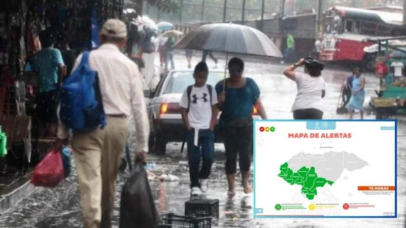 Por lluvias, decretan alerta verde en 10 departamentos del país