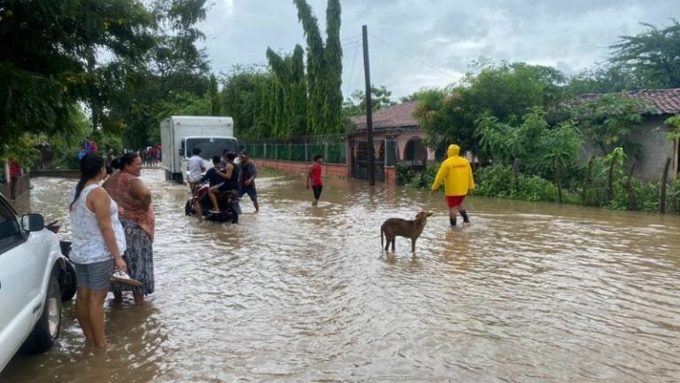 familias afectadas por lluvias Honduras