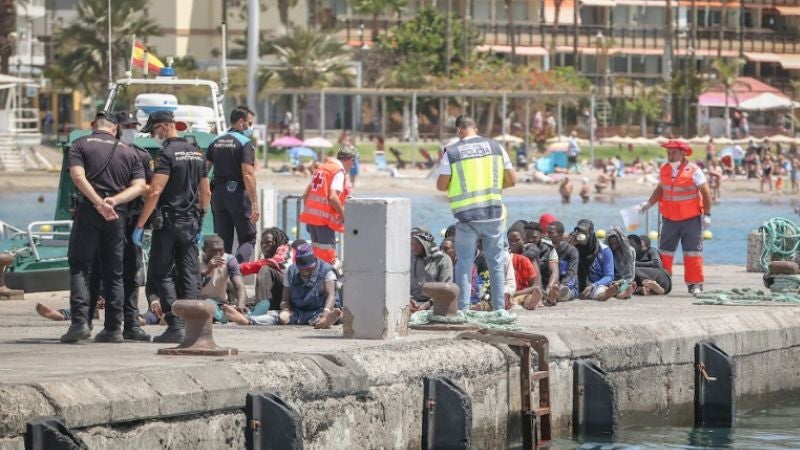 Migrantes llegan a archipiélago canario