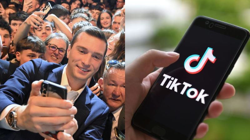 Selfies y música en Tiktok, estrategia de la extrema derecha francesa