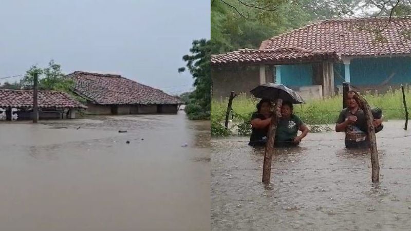 Afectados por lluvias en Honduras