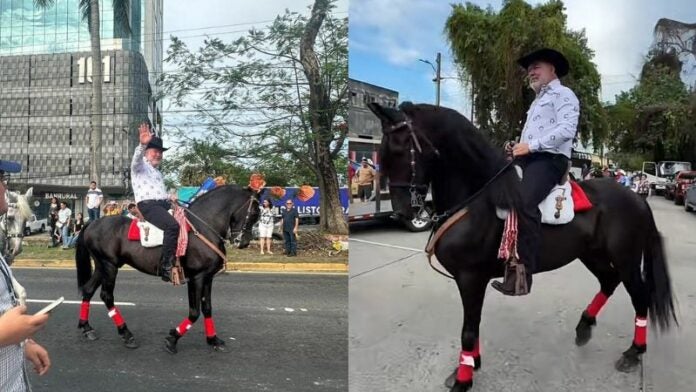 Contreras en desfile hípico