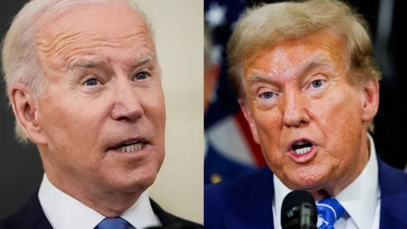 Trump y Biden en Debate