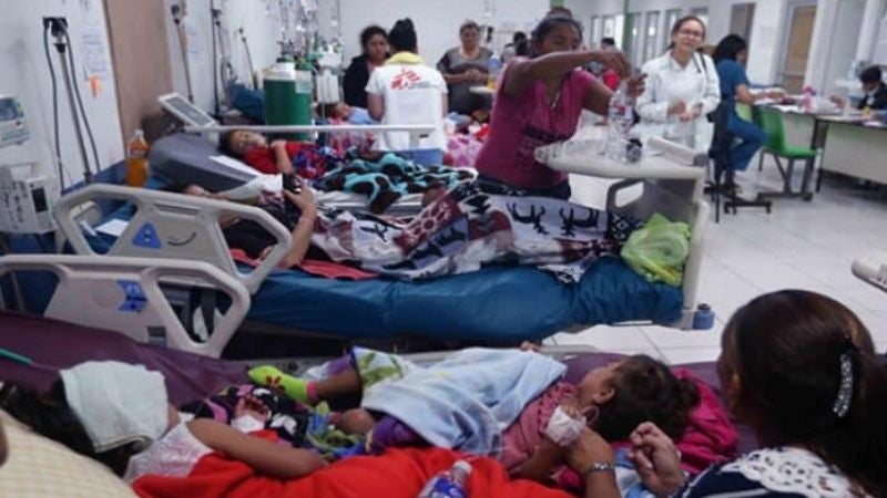 niños en Hospital Escuela