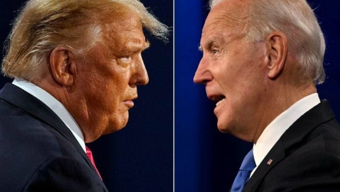 Biden y Trump debate