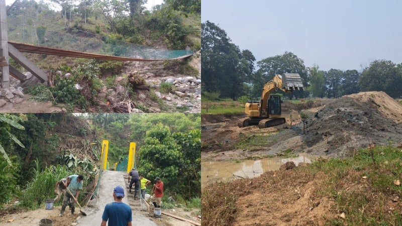 Los distintos trabajos que realizan las autoridades municipales de Omoa para hacerle frente a las tormentas que puedan azotar la zona.