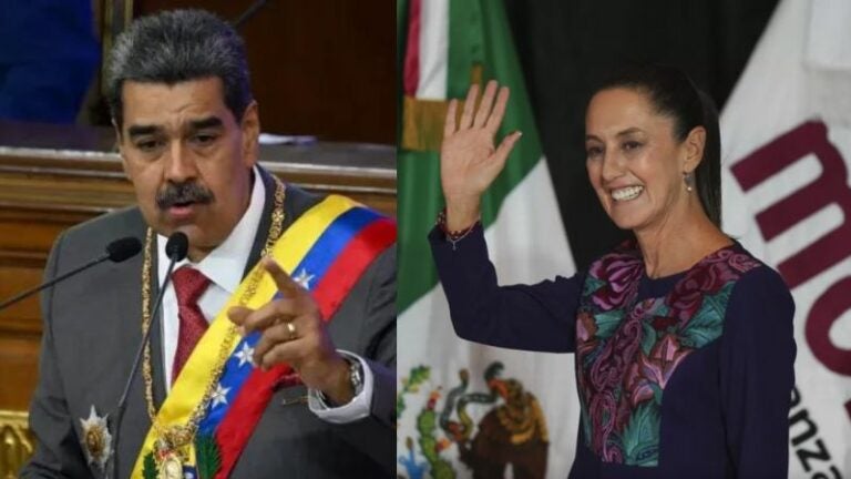 Maduro pide a Claudia Sheinbaum que fortalezca la Celac