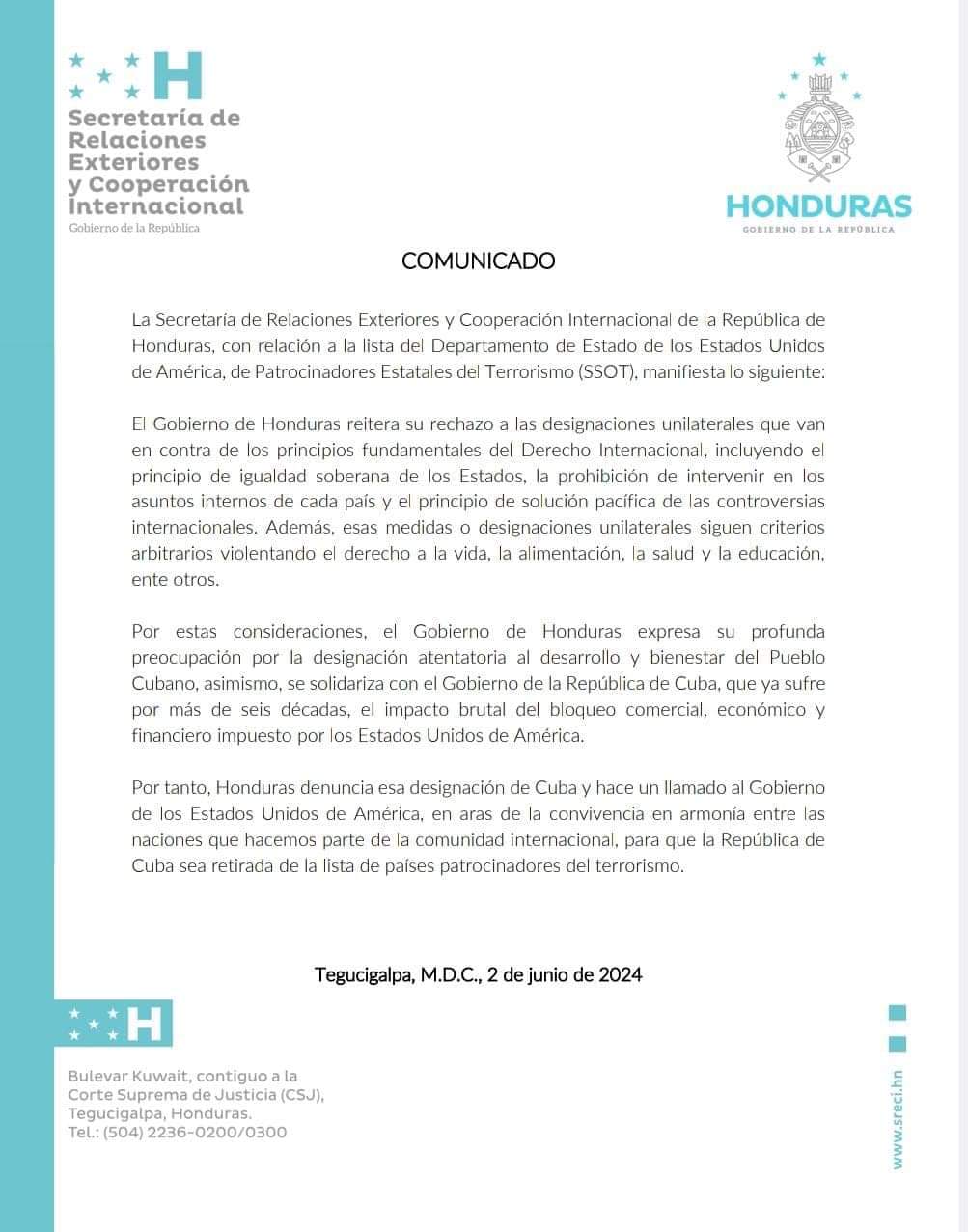 Honduras Cuba