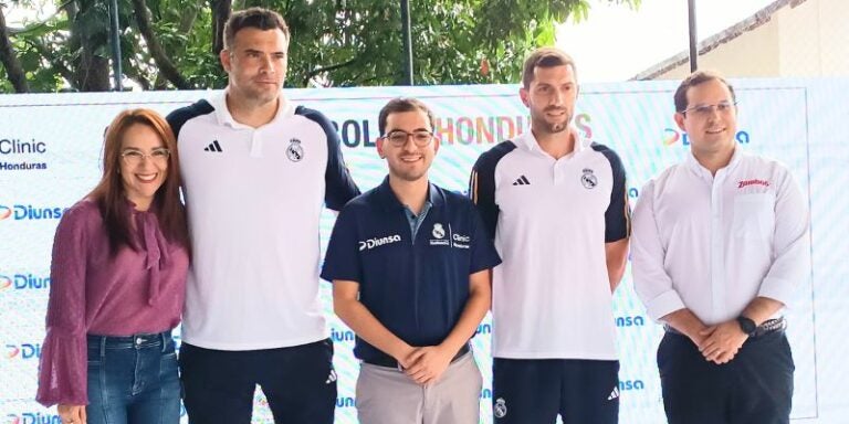 Diunsa inaugura los Clinics de la Fundación Real Madrid en Tegucigalpa