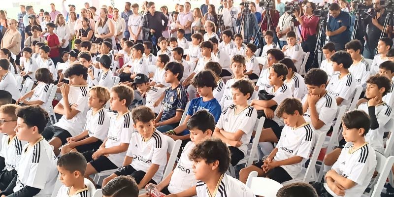 Diunsa inaugura los Clinics de la Fundación Real Madrid en Tegucigalpa