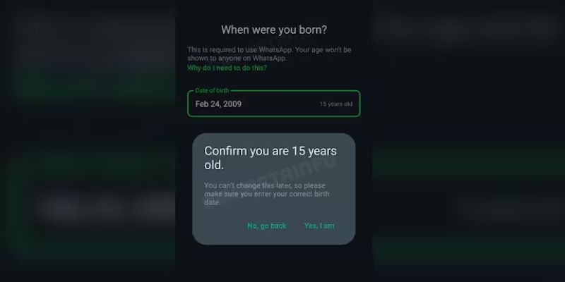 Whatsapp solicitará fecha de nacimiento a usuarios.