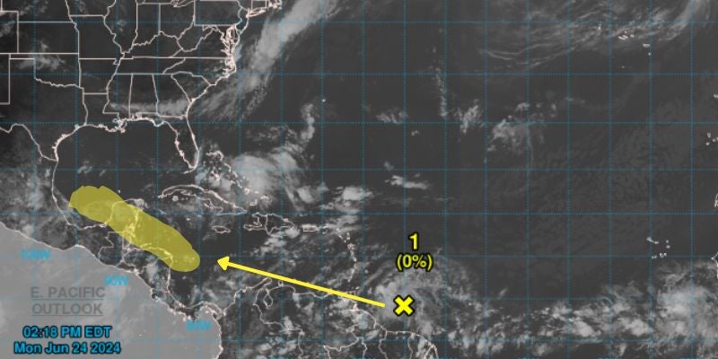 Advierten sobre la formación de tormenta tropical estaría pasando por Honduras