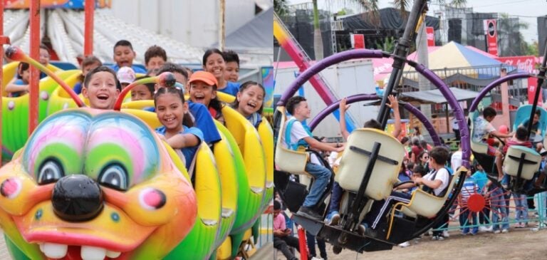 Niños de escuelas y fundaciones disfrutan de la feria en la ExpoJuniana