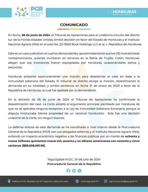 PGR demanda 