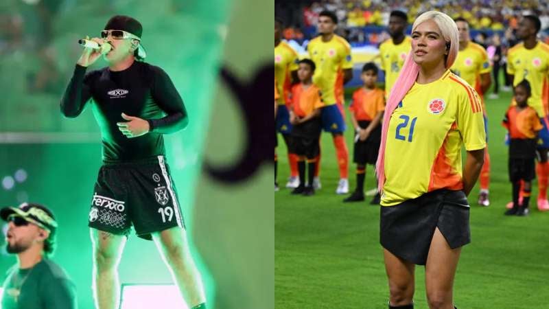Feid inauguró la Copa America y Karol cantó el himno de Colombia en la final.