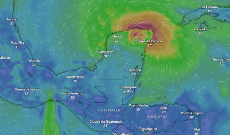 Beryl se degrada a tormenta tropical y deja lluvias en Honduras