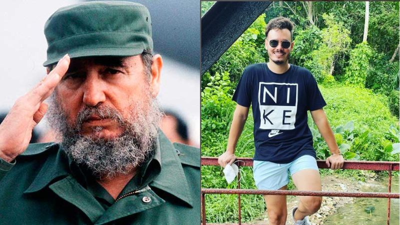 Fidel Castro y su nieto