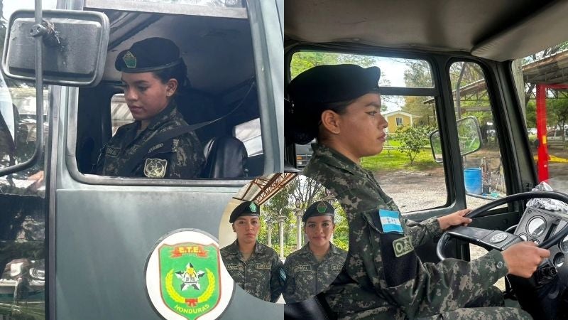 Mujeres conductoras camiones FFAA