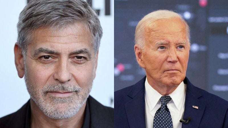 Joe Biden y George Clooney.