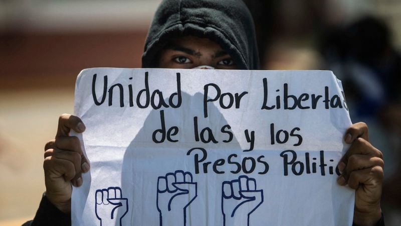 Presos políticos Nicaragua.