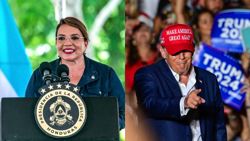 Xiomara Castro solidariza Trump