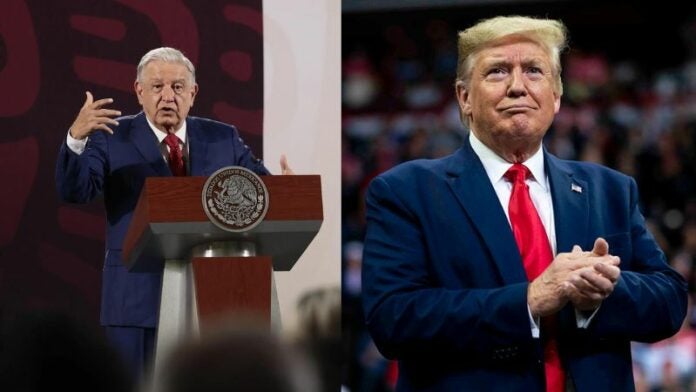 Donald Trump y López Obrador.