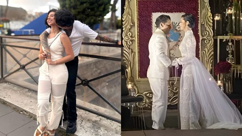 Fotos filtradas de la boda de Ángela Aguilar y Christian Nodal