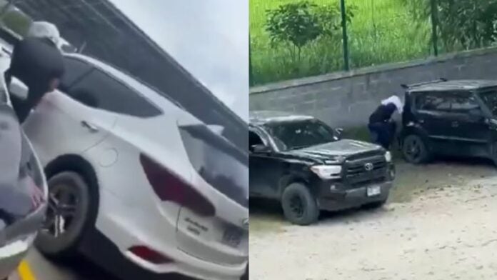 Captan a hombre encapuchado abriendo carros en San Pedro Sula