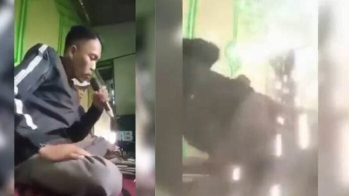 Micrófono le explota a un hombre en un Karaoke