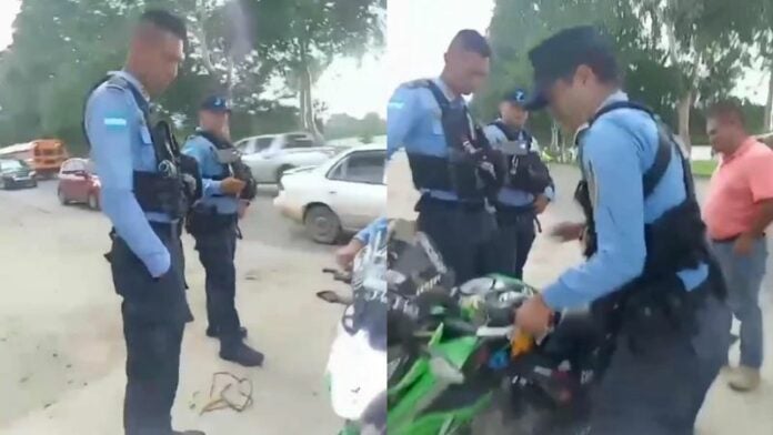 Hondureña molesta por decomiso de moto denuncia supuesto soborno