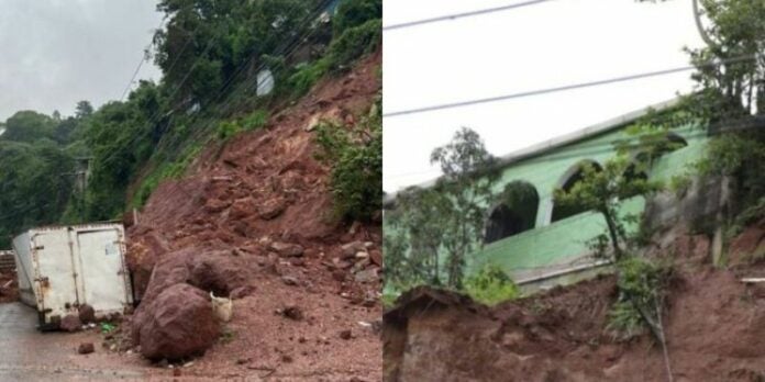 Al menos 5 viviendas corren el riesgo de derrumbarse en la colonia Villa Nueva