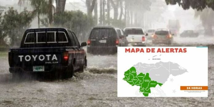 Extienden alerta verde a 11 departamentos por lluvia