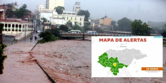 Declaran Alerta Amarilla en el Distrito Central y Alianza por inundaciones