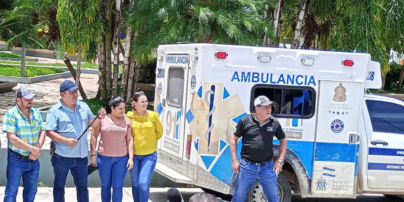 Copeco retira ambulancia a la alcaldía de La Unión, Copán