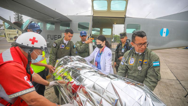 Trasladan a menor con quemaduras